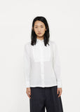 Cotton Shirt with Back Pleats