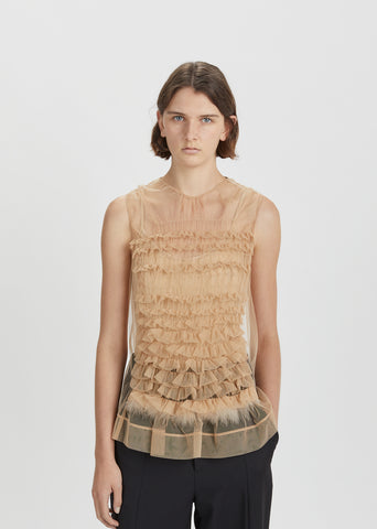 Tulle Frilled Top