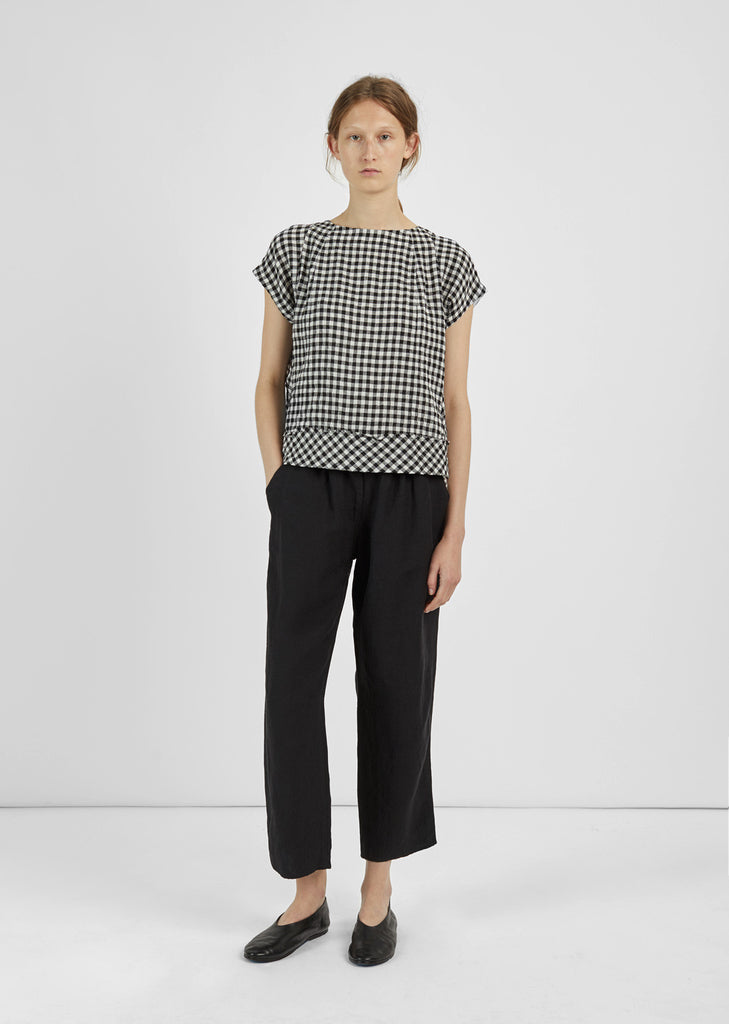 Gingham Check Top