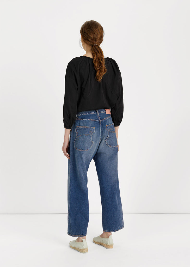Relaxed Straight Cut Jeans