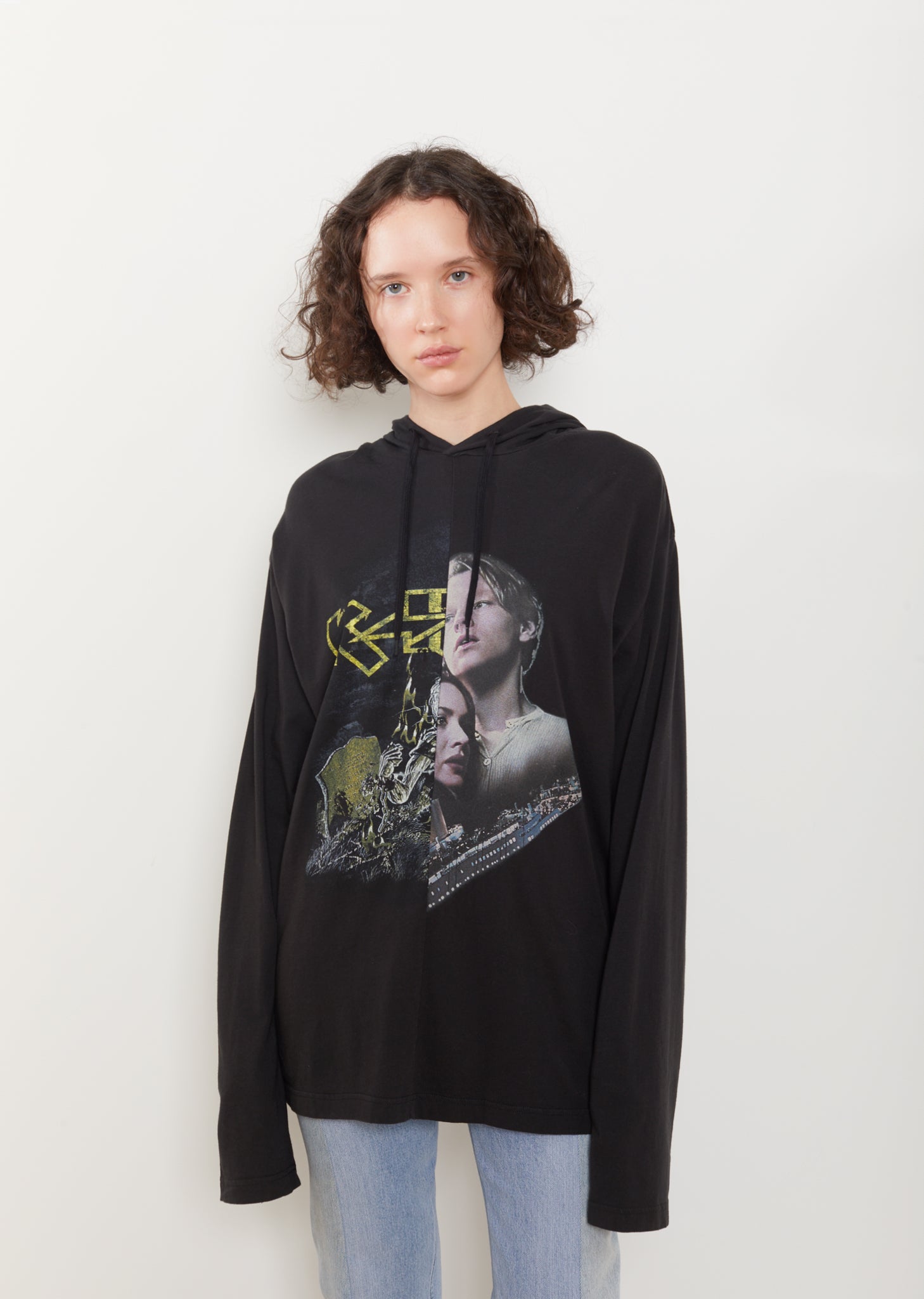 Thin Cotton Cut Up Hoodie by Vetements- La Garçonne Thin Cotton Cut Up Hoodie by Vetements- La Garçonne