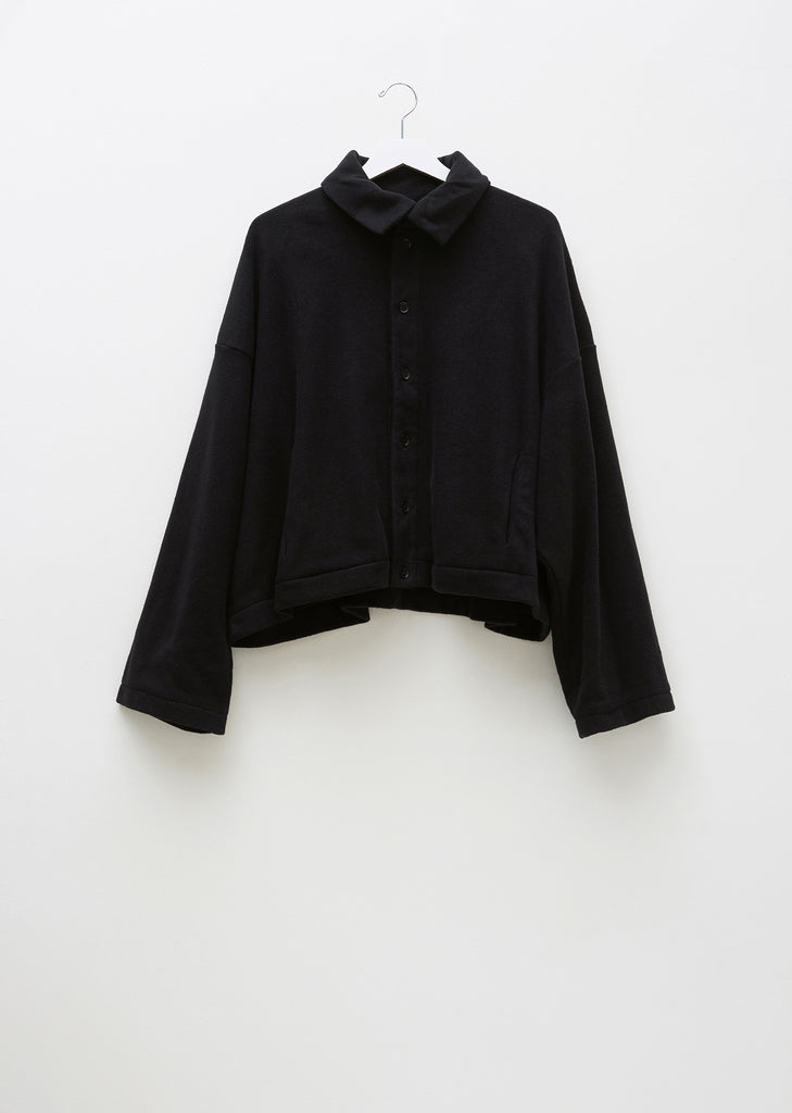 Cashmere Fleece Button Front Sweater