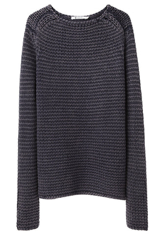 Acid Washed Chunky Pullover