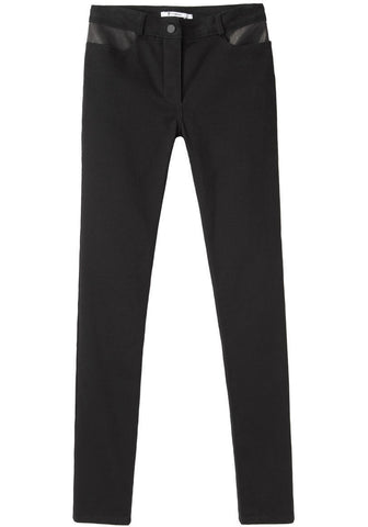 Leather Yoke Jeans