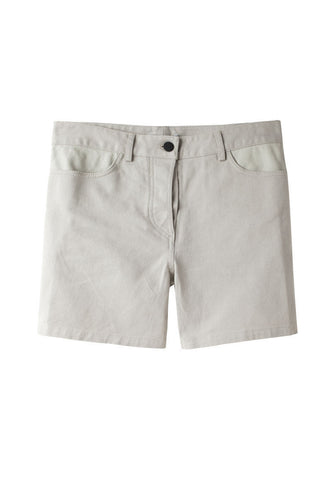 Leather Yoke Short