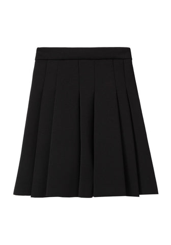 Neoprene Box Pleat Skirt