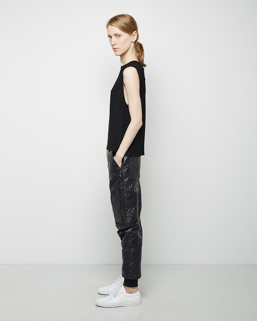 Quilted Nylon Track Pant