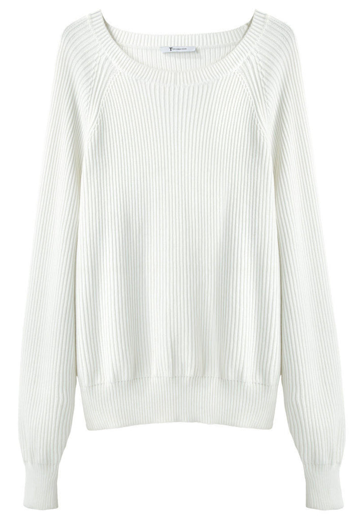 Ribbed Cotton Pullover