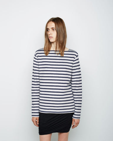Striped French Terry Sweatshirt