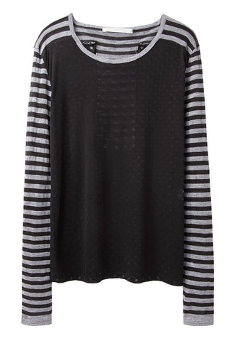 Contrast Print Sweater