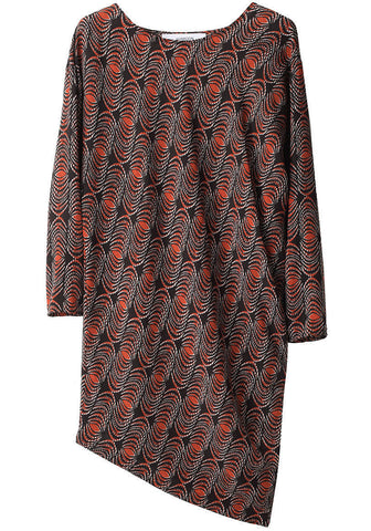 Diagonal Draped Dress