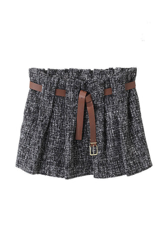 Belted Mini Skirt