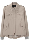 Cropped A-Line Trench