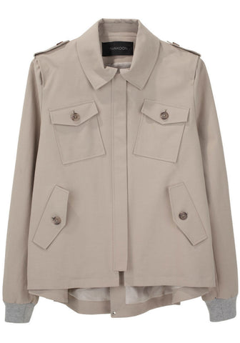 Cropped A-Line Trench