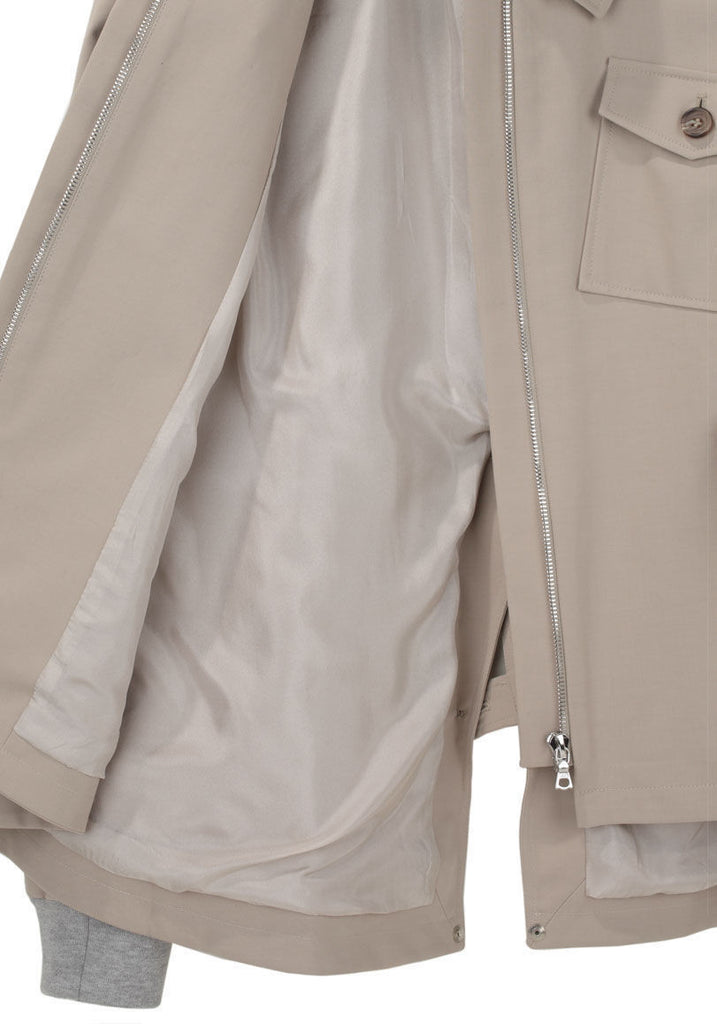 Cropped A-Line Trench