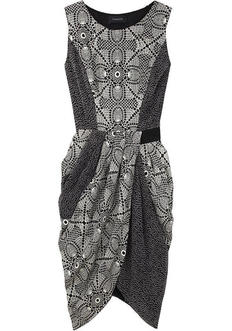 Draped Bottom Shift Dress