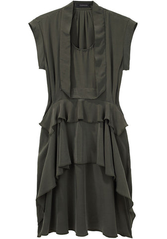 Draped Ruffle Dress