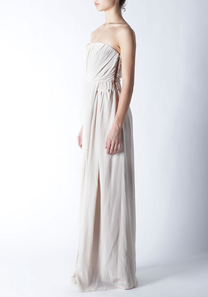 Strapless Draped Gown