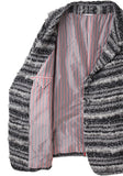 Ribbon Tweed Coat
