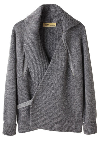 Asymmetric Wrap Cardigan