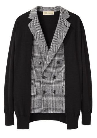Check Knit Jacket
