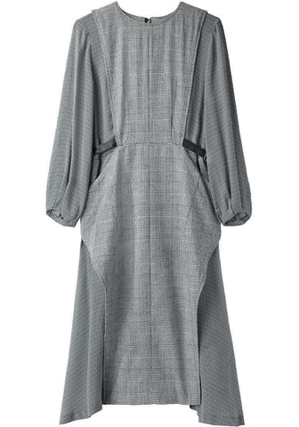 Check Wool Dress