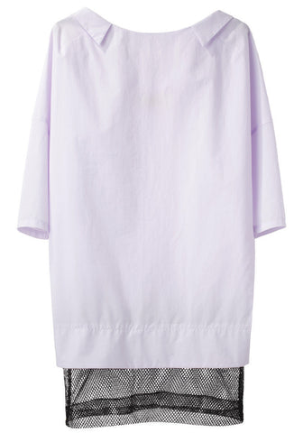 Cotton Mesh Tunic