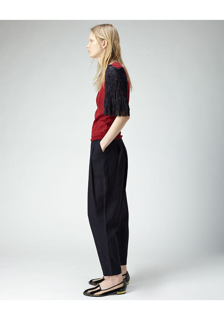 High Waisted Pleat Pant