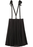 Jersey Pleat Skirt with Braces