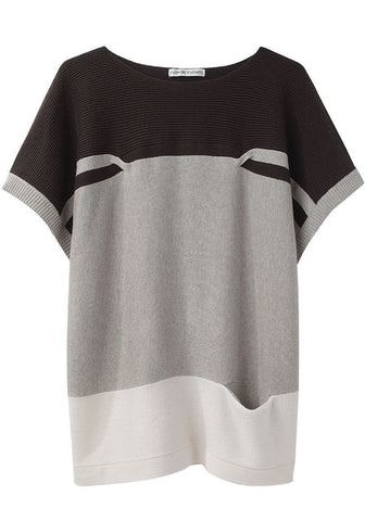 Colorblock Knit Pullover