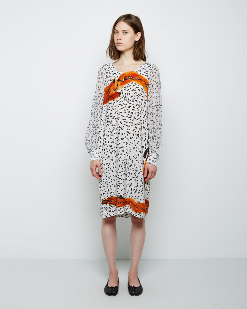 Dotted Fox Print Dress