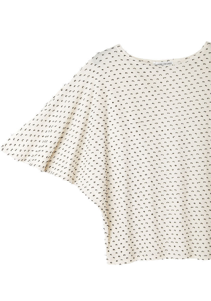 Dotted Slouch Sleeve Top