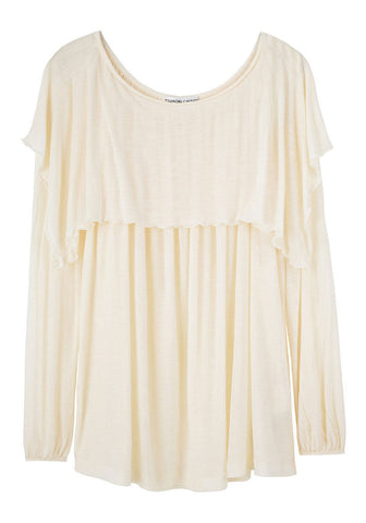 Draped Overlay Blouse