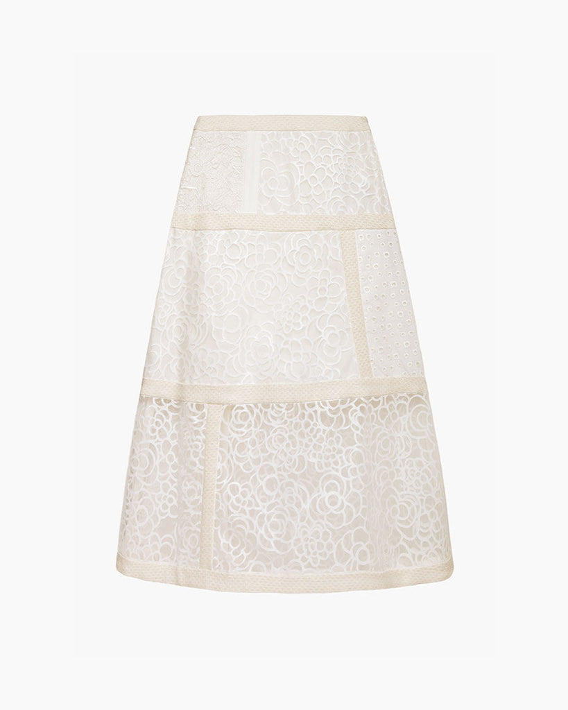 Lace Patchwork Skirt
