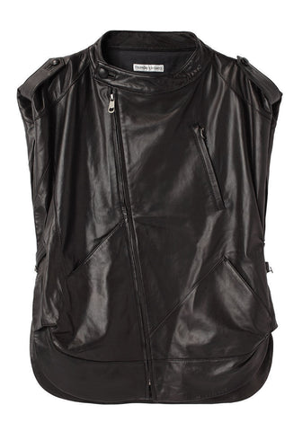 Lamb Oilskin Sleeveless Jacket