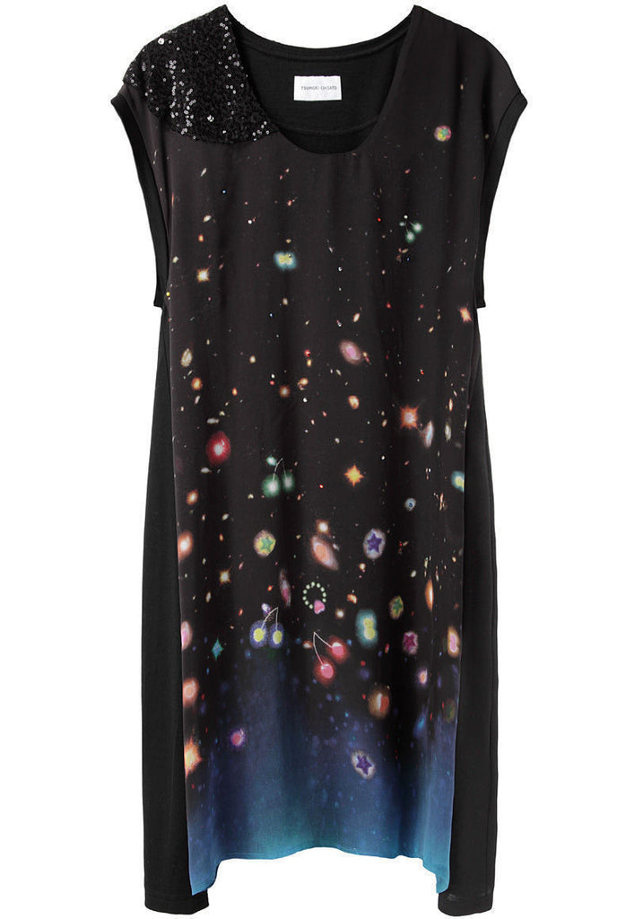 Neo Universe Silk Front Dress