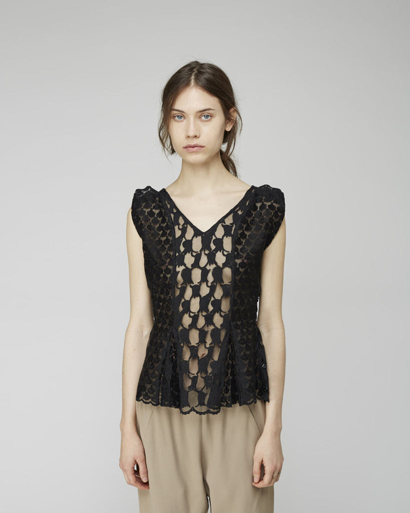 Octopus Shell Lace Top
