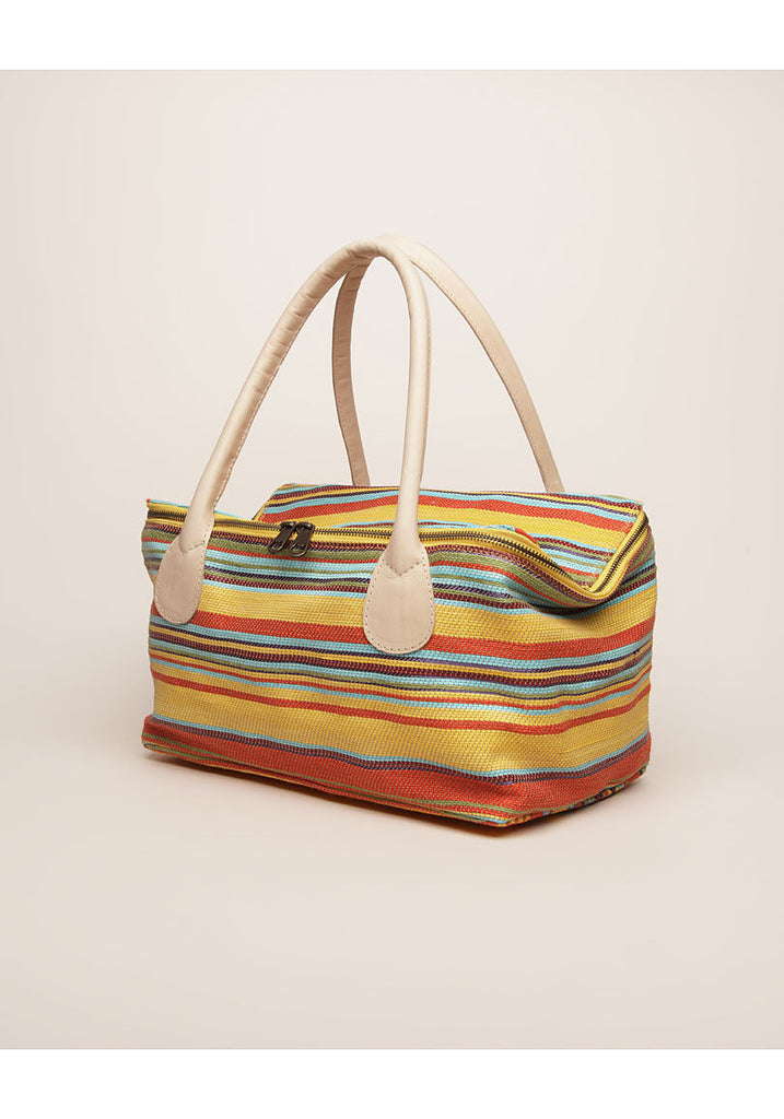 Raffia Multi Stripe Bag
