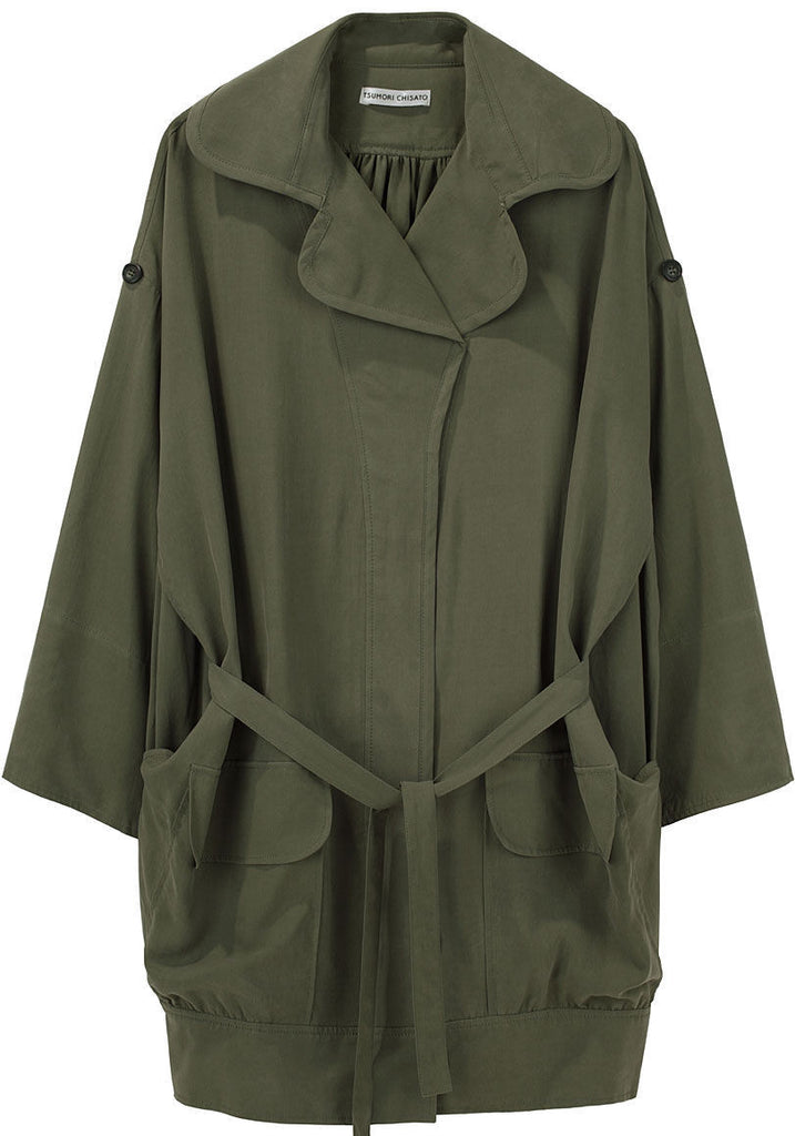 Sand Washed Silk Trench