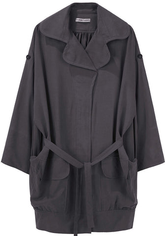 Sand Washed Silk Trench