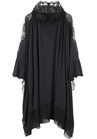 Sheer Ruffled Cape