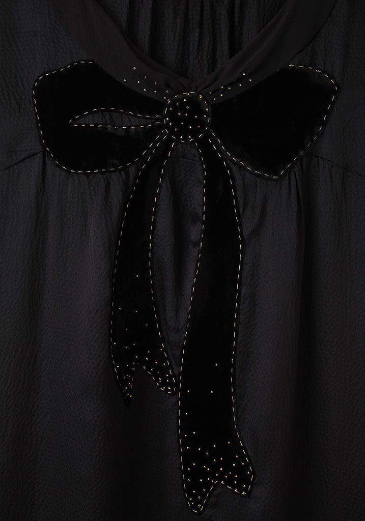 Silk Bow Dress