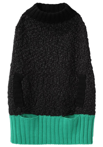 Slub Knit Poncho