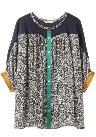 Sunflower Cat Print Top