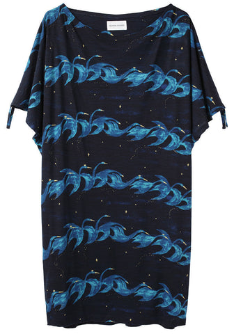 Swan Fly Stripe Tee Dress