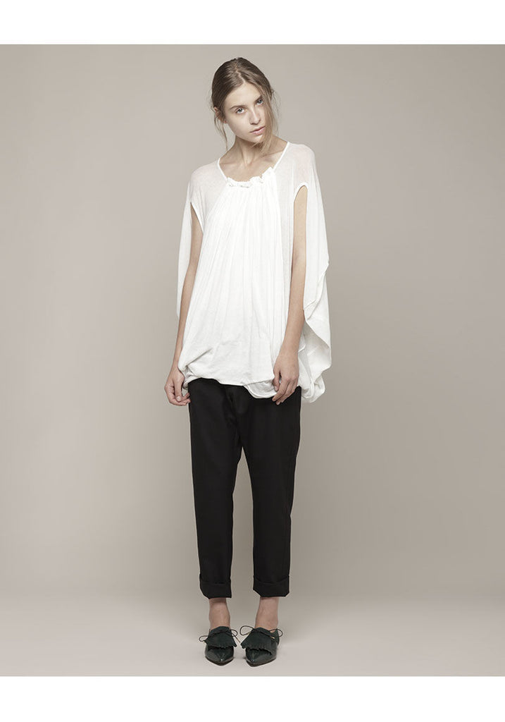 Twister Cotton Top with Drape