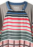 Wave Stripe Silk Tunic