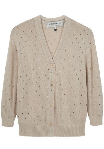 Cropped Open Stitch Cardigan