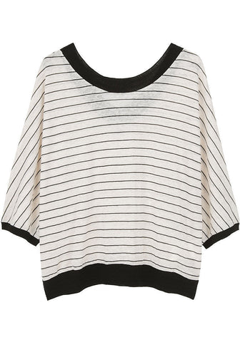 Cropped Striped Sweater