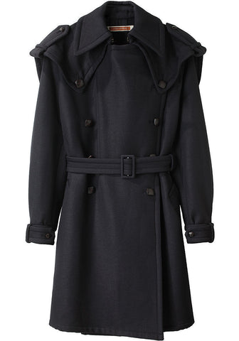 Double Breasted Wool Trench